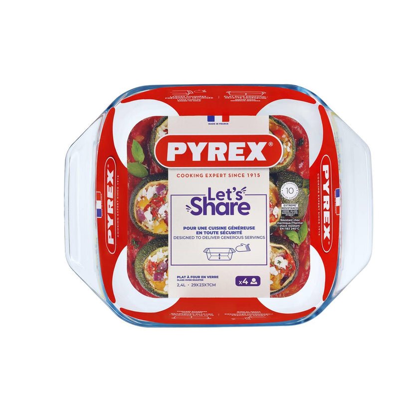 Load image into Gallery viewer, Pyrex ovenschaal vierkant 29x23cm glas
