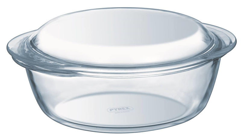 Load image into Gallery viewer, Pyrex ronde ovenschaal met deksel 2,1l
