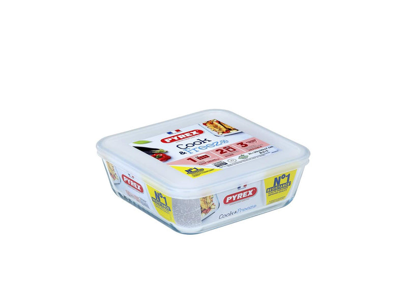 Load image into Gallery viewer, Pyrex schaal met deksel 2l 20x22cm
