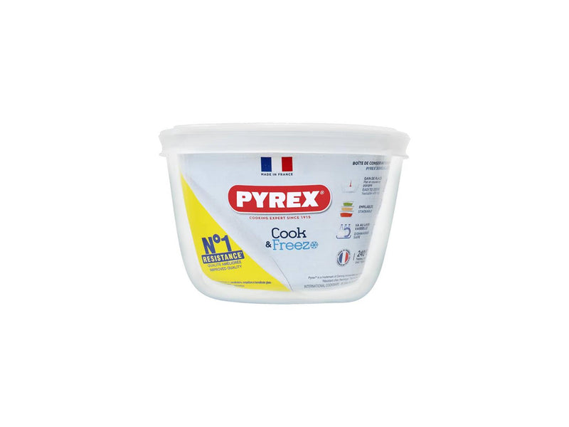 Load image into Gallery viewer, Pyrex schaal met kunststof deksel 0,6l
