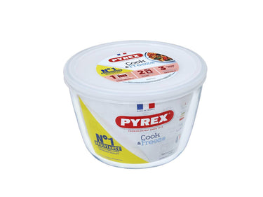 Pyrex schaal rond, 17 x 11 cm - | cook freeze