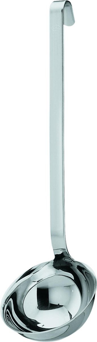 Rösle opscheplepel - roestvrijstaal - ophangbaar - ø 8 cm - zilver