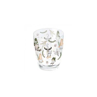 Ambiente drinkglas 250ml forest gnomes white