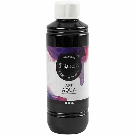 Pigment vloeibare aquarelverf, zwart, 250 ml 1 fles