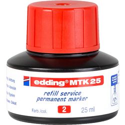 Navulinkt edding mtk25 rood 25ml