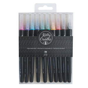 Kelly creates • pens aqua brushes 10pcs