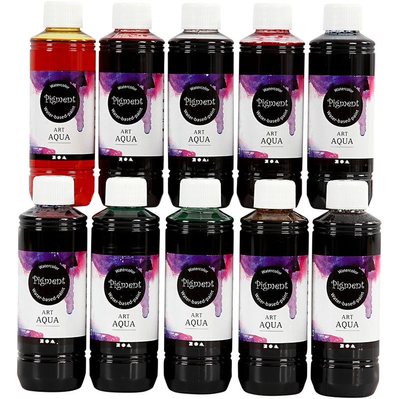 Afbeelding laden in galerijviewer, Https: www.cchobby.nl vloeibare-aquarelverf-diverse-kleuren-10x250-ml-1-doos
