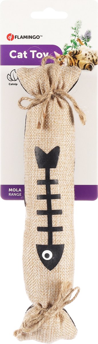 Flamingo mola - speelgoed katten - ps mola snoep nature 25cm - 1st - 132301 - 1st