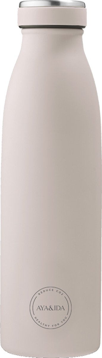 Aya ida - drinking bottle - thermosfles - waterfles - 500ml - soft rose