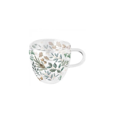Ambiente dubbelwandig glas 200ml collection of leaves