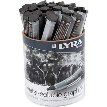 Http: www.cchobby.nl wateroplosbaar-grafiet-potlood-l-6-5-cm-2b-6b-9b-24-stuk-1-doos