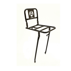 Transport voordrager 28'' Avalon 30x21cm staal met kroonbout montage. Zwart