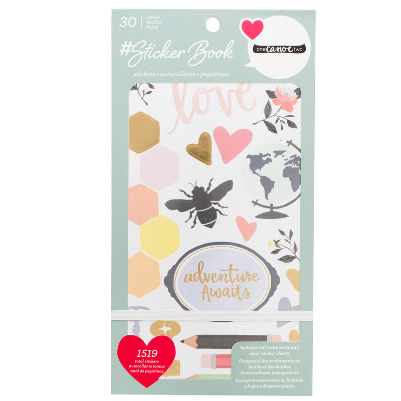 Load image into Gallery viewer, Heidi swapp • sticker book 30pcs gold foil 1canoe2
