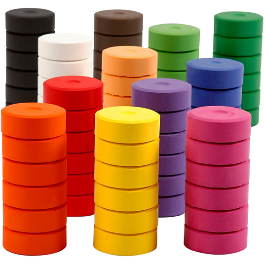 Colortime waterverf, h: 16 mm, d 44 mm, navulling, 72 stuk 1 doos