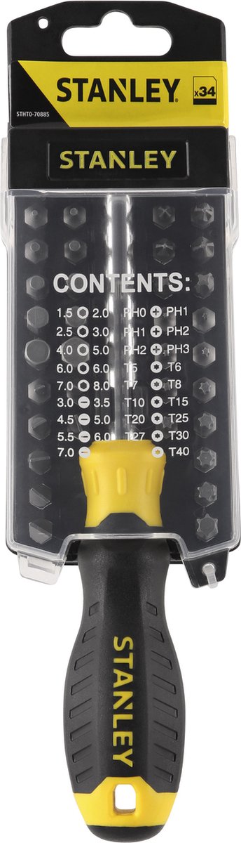 Stanley multibit schroevendraaier 35-delig - stht0-70885