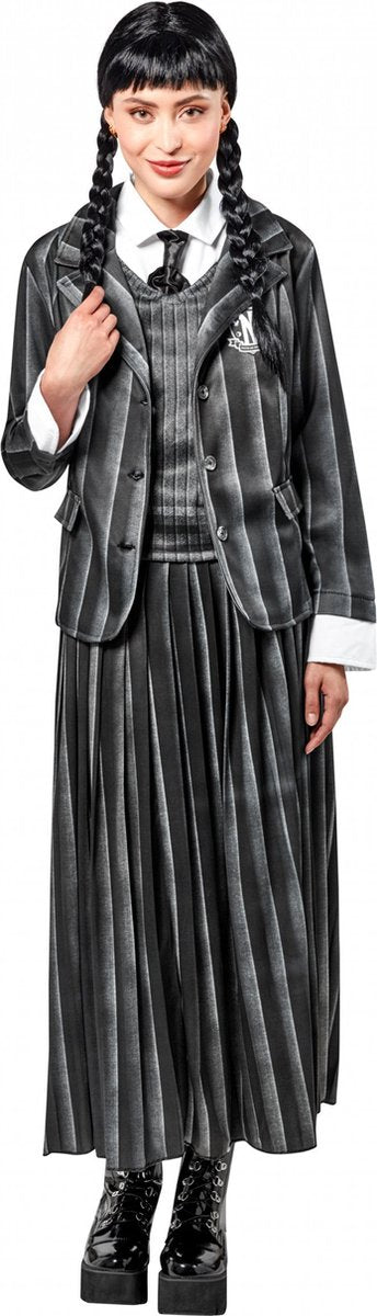 Rubies - wednesday school uniform volwassen (maat l)