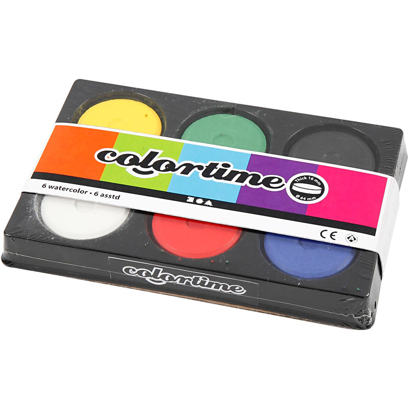 Load image into Gallery viewer, Creativ company https: www.cchobby.nl waterverf-h-19-mm-d-57-mm-primair-kleuren-1-doos
