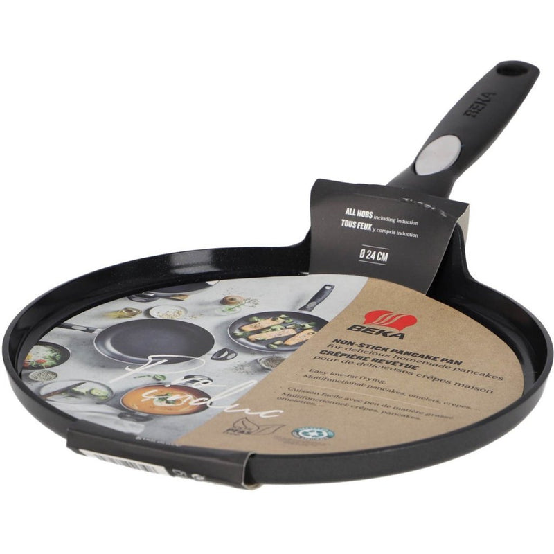 Load image into Gallery viewer, Beka pro induc pannenkoekenpan 24 cm zwart
