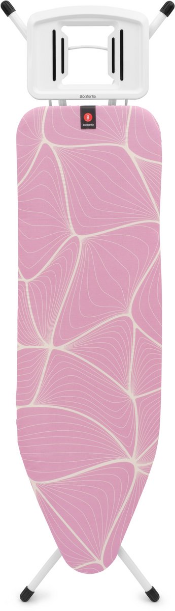 Brabantia strijkplank b - voor strijkijzer - 124x38 cm - lilac waves