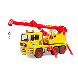 Load image into Gallery viewer, Vrachtwagen man met kraan 50 jaar bruder
