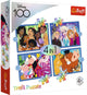 Trefl 4in1 puzzel - the happy world of disney disney 100