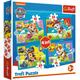 Trefl paw patrol legpuzzel 4in1 - kleurrijke kinderpuzzel karton.