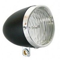 Headlight Retro LED Black Battery