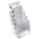 Documenthouder helit bureaustandaard transparant plastic