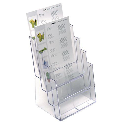 Documenthouder helit bureaustandaard transparant plastic