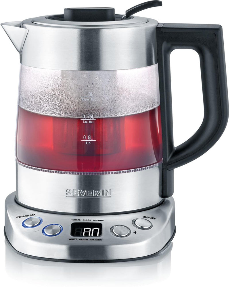 Load image into Gallery viewer, Severin waterkoker glas rvs 1l 2200w
