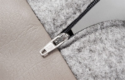 Bia bed kunstleer hoes hondenmand taupe