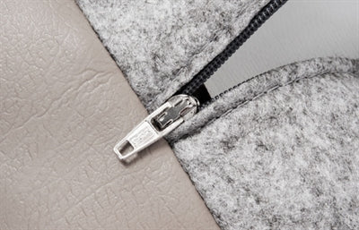 Bia bed kunstleer hoes hondenmand taupe