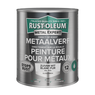 Rust-oleum 1071319 - metaalverf-hg - ral9010 -750mldirect op roest | 1 stuks