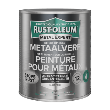 Rust-oleum 1071323 - metaalverf-hg - ral7016 -750mldirect op roest | 1 stuks