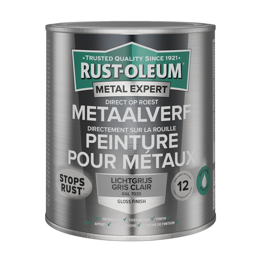 Rust-oleum 1071325 - metaalverf-hg - ral7035-750ml direct op roest | 1 stuks