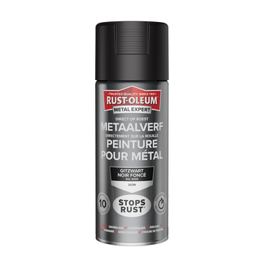 Rust-oleum 1071338 - metaalverf -zg -ral9005 -400mldirect op roest | 1 stuks
