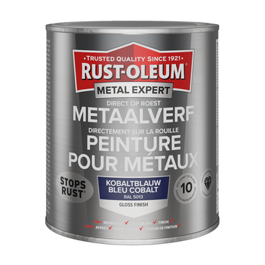 Rust-oleum 1071407 - metaalverf-hg- ral5013 -750ml direct op roest | 1 stuks