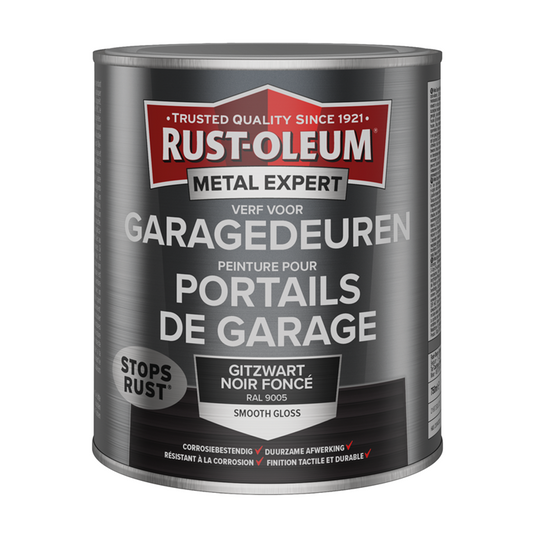 Rust-oleum 1071359 - verf garagedeur-ral 9005-750mlmetal expert | 1 stuks
