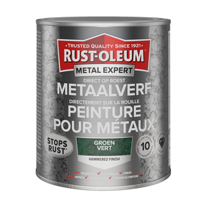 Rust-oleum 1071364 - hamerslag - groen - 750ml direct op roest - metaalverf | 1 stuks