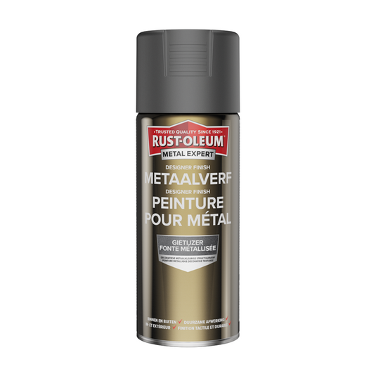 Rust-oleum 1071377 - metaalverf - gietijzer - 400m metal expert designer finish | 1 stuks