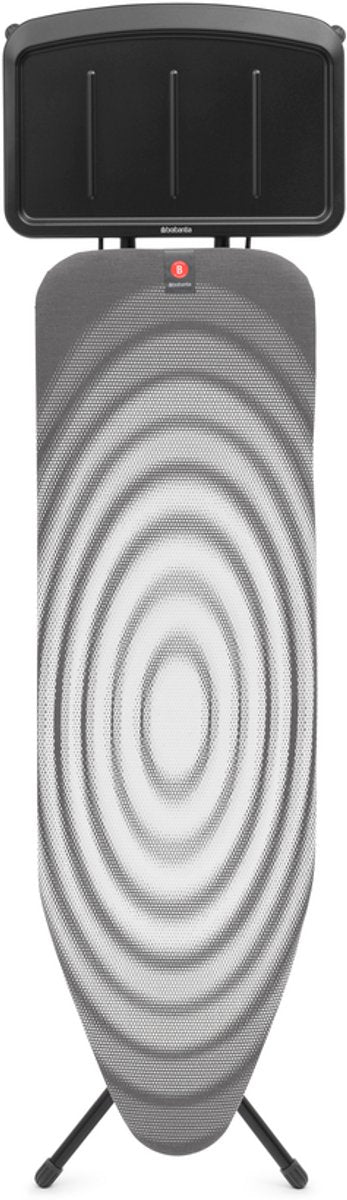 Brabantia strijkplank b - voor stoomgenerator - 124 x 38 cm - titan oval