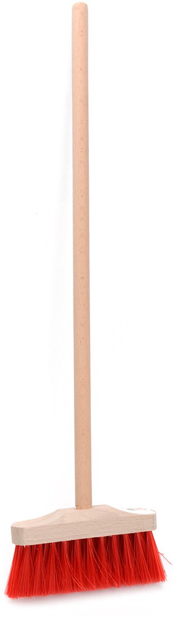 Playwood kleine bezem 57 cm - rood