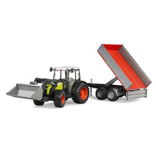 Bruder - claas nectis 267 f with frontloader and tipping trailer (br2112)