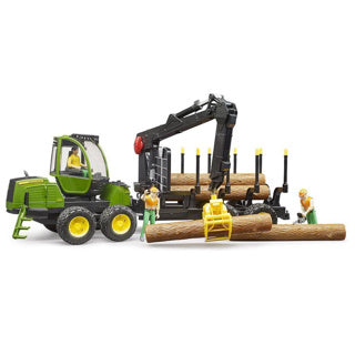 Load image into Gallery viewer, Bruder tractor john deere 1210e met boomstamgrijper
