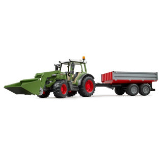 Load image into Gallery viewer, Bruder tractor fendt 210 s met aanhanger

