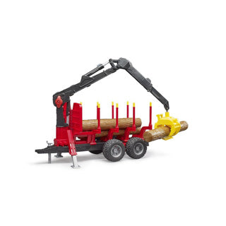 Bruder forestry aanhanger met laadkraan voor bomen