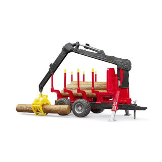 Bruder forestry aanhanger met laadkraan voor bomen