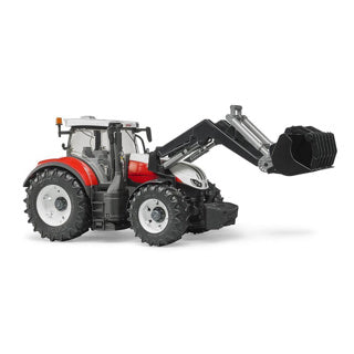 Bruder tractor steyr 6300 terrus cvt met frontlader - schaal 1:16 - 45cm - 3181