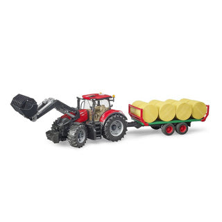 Load image into Gallery viewer, Bruder tractor case met balenaanhanger
