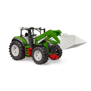 Load image into Gallery viewer, Bruder roadmax tractor met frontlader en kiepkar
